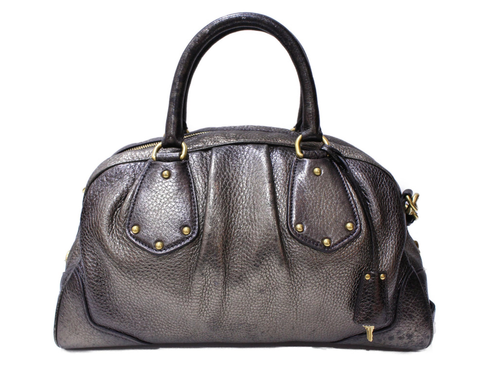 Prada bag leather handbag metallic shoulder